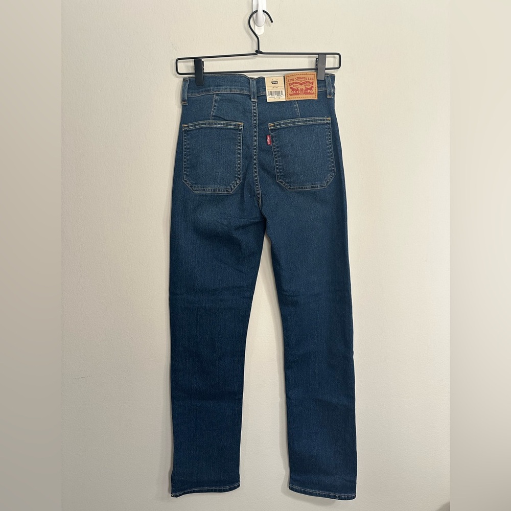NWT Levi's Tailored 724 High Rise Slim Straight Jeans - Picture 4 of 8